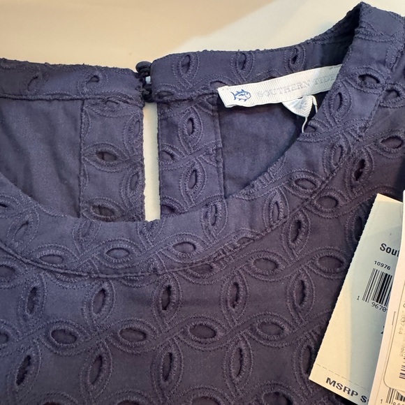 NWT Southern Tide Navy Eyelet Fabric -Women’s XS - Picture 10 of 12